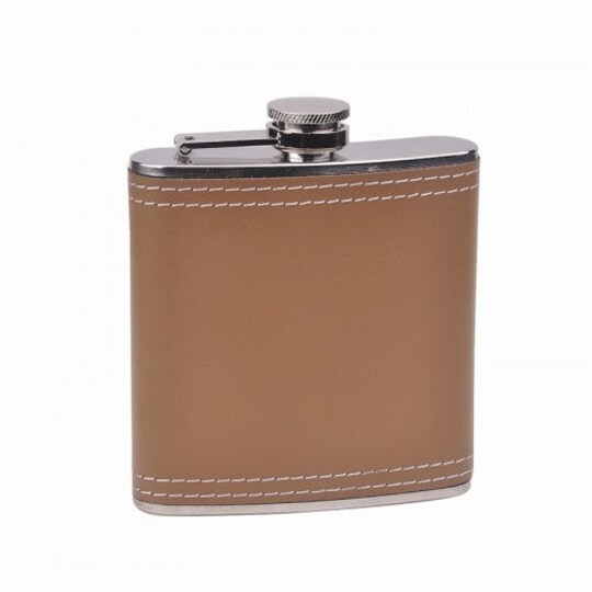 6oz Blank Leather Flask 6oz Blank Leather Flask